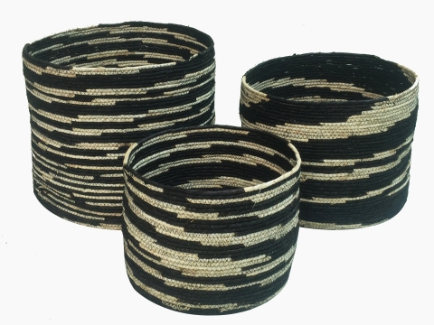 3pc round maize storages, 2 tone